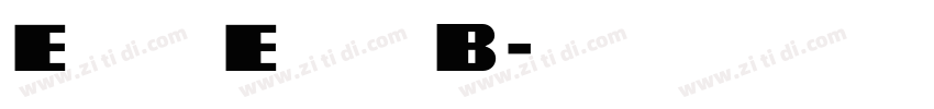 Elephant Extended B字体转换